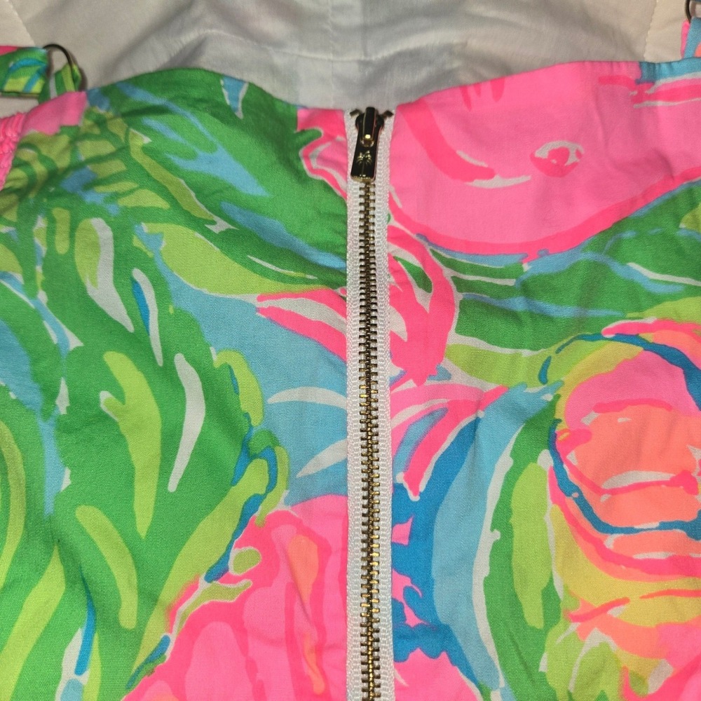 Lilly Pulitzer NWOT Willow Dress Sundress So A Peeling Multi Pink Green Size 12 - Picture 12 of 13